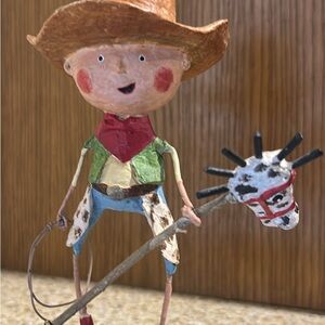Cowboy Figurine with Hobby Horse